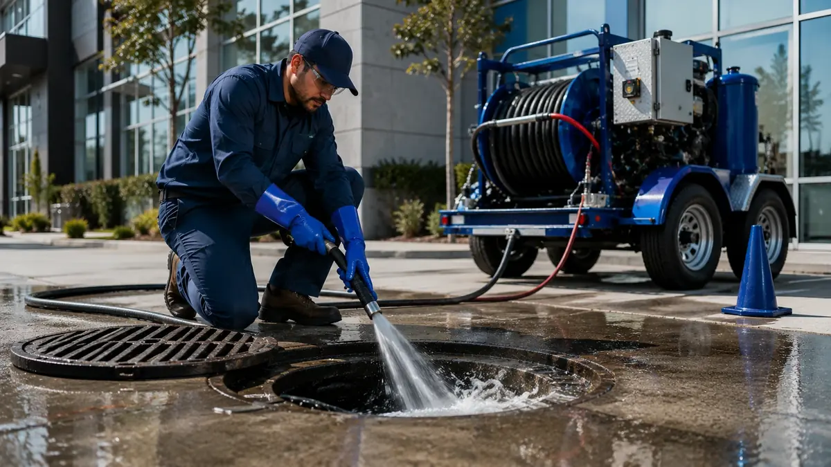 Commercial Hydro Jet Drain Cleaning in Mendota