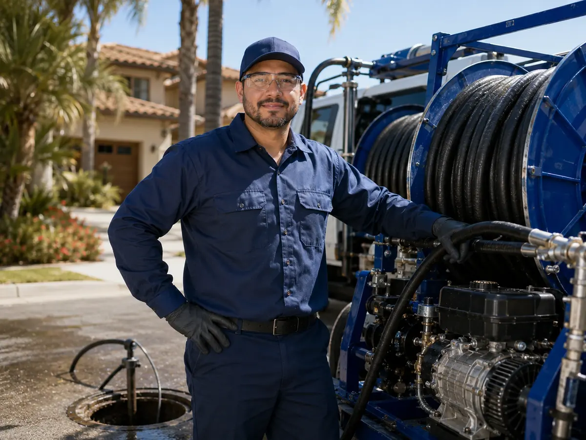 Hydro jet sewer cleaning in Mendota