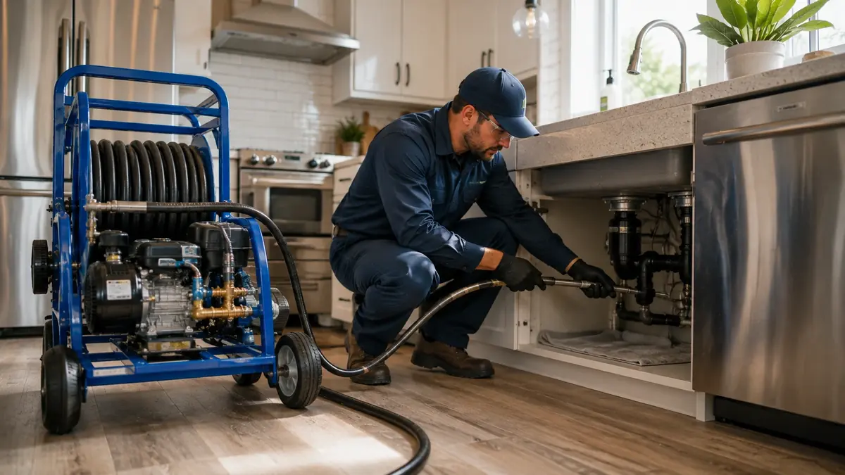 Kitchen Drain Hydro Jetting in Mendota