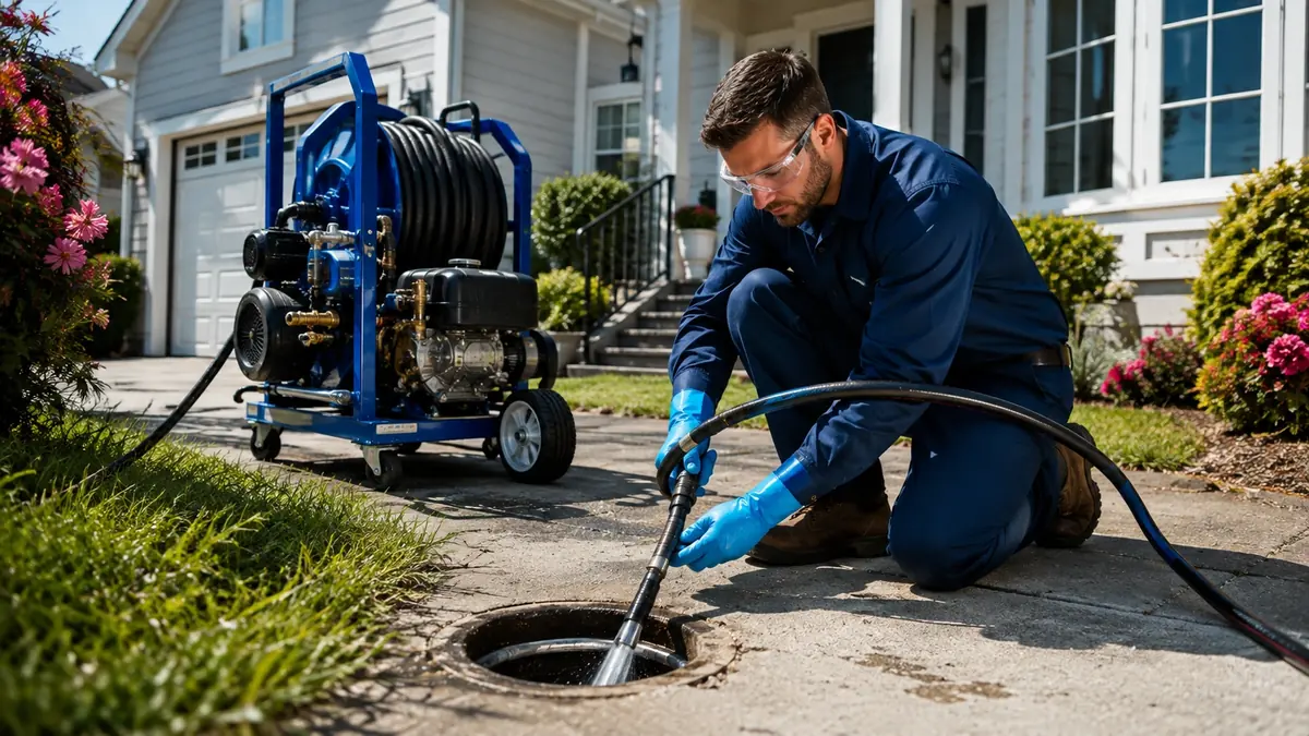 Residential Hydro Jet Drain Cleaning in Mendota